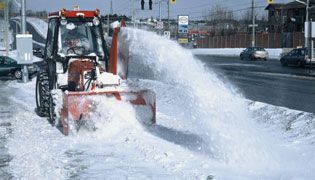 Snow Plow clearing