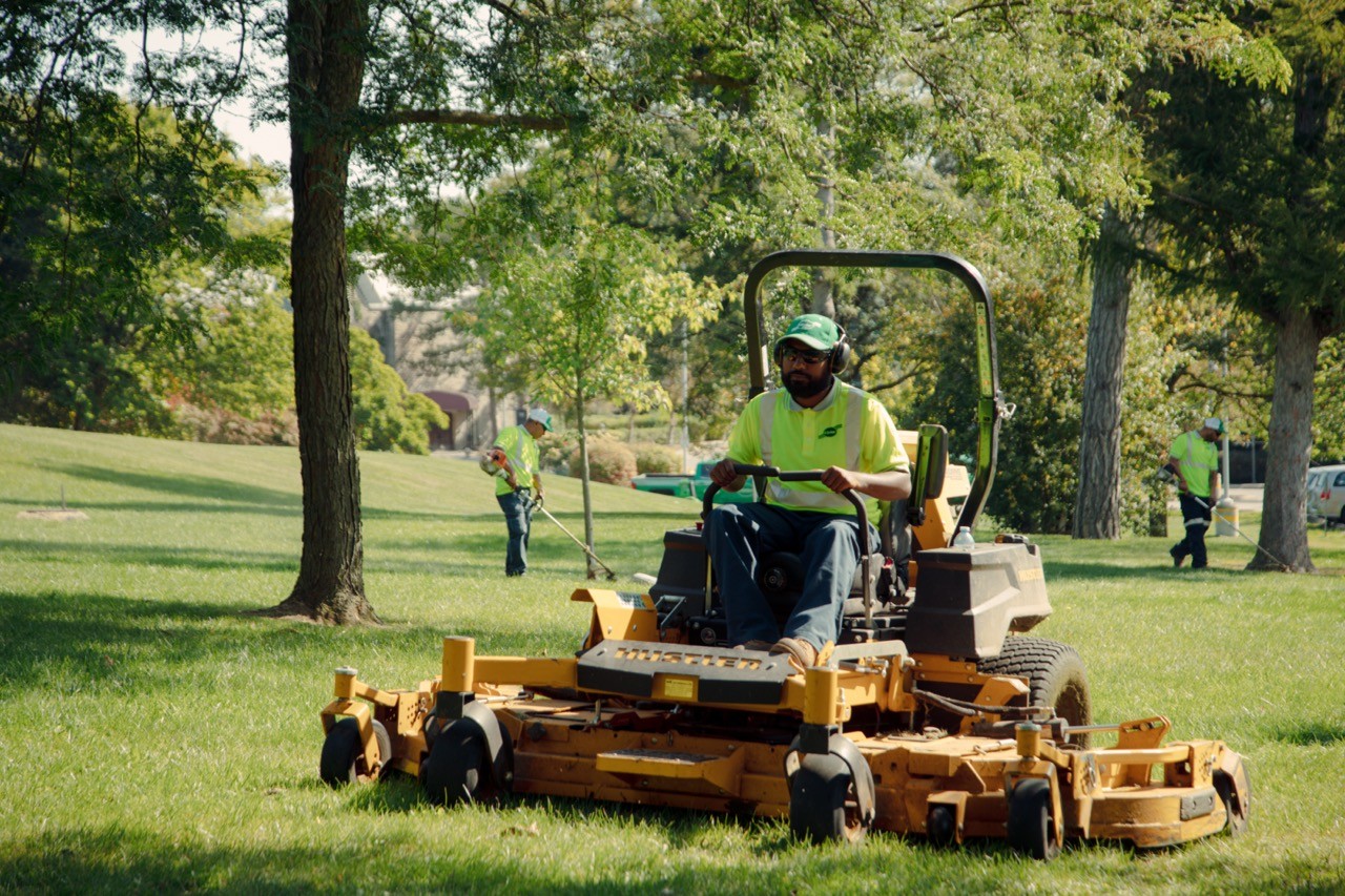 landscaping large mower