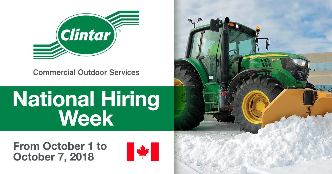 Clintar National Hiring Week 2018 Canada